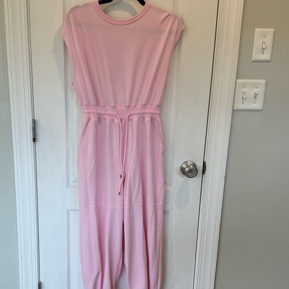 Pink Sleeveless Jumpsuit